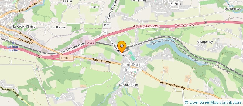 localisation de l'entreprise ENVIE D'ETRE  SAINT-CLAIR-DE-LA-TOUR