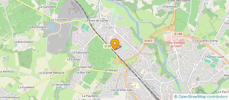 localisation de l'entreprise ENVIE DE SOL Y D'AIR  GORGES