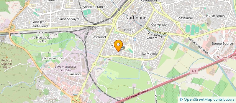localisation de l'entreprise ENVIE DE VOYAGES à NARBONNE