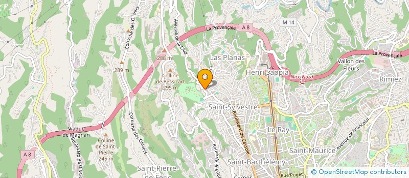 localisation de l'entreprise ENVIE-DES-METS à NICE