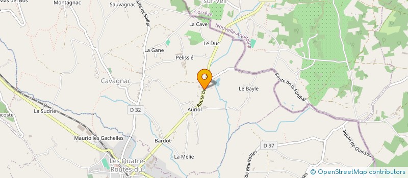 localisation de l'entreprise ENVIE DU JOUR à CAVAGNAC
