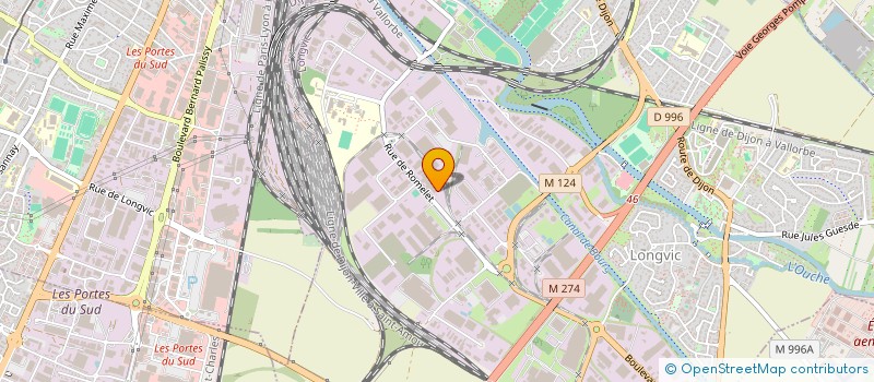 localisation de l'entreprise ENVIE ENVIRONNEMENT ET EMPLOI BOURGOGNE à LONGVIC