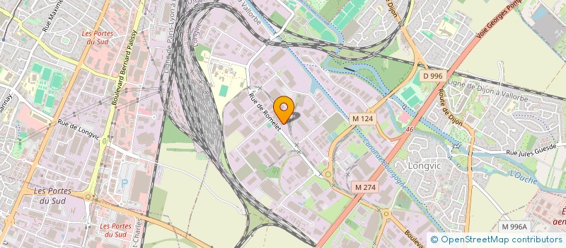 localisation de l'entreprise ENVIE ENVIRONNEMENT ET EMPLOI BOURGOGNE à LONGVIC
