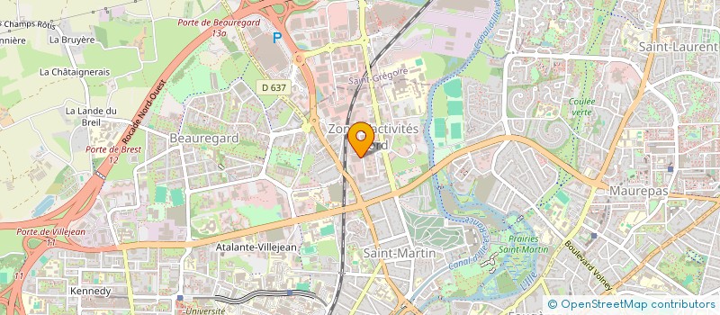 localisation de l'entreprise ENVIE TRANSPORT BRETAGNE  RENNES