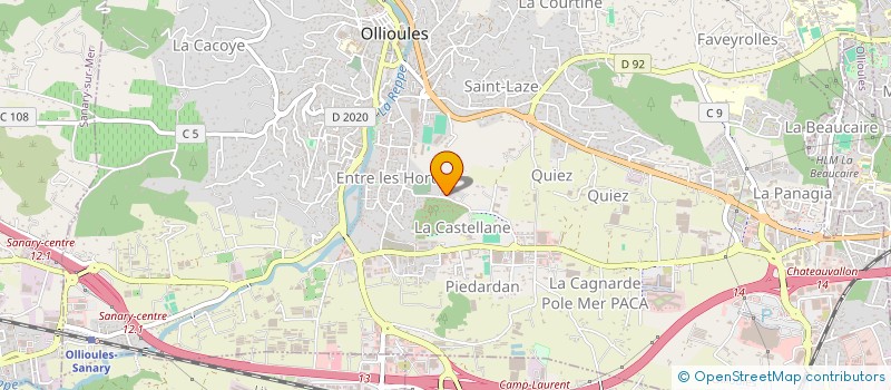 localisation de l'entreprise ENVIES DE PIERRE  OLLIOULES