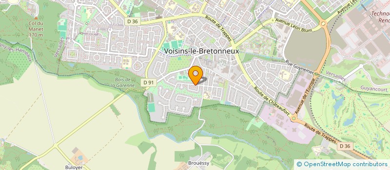 localisation de l'entreprise ENVIR.CONSULT  VOISINS-LE-BRETONNEUX