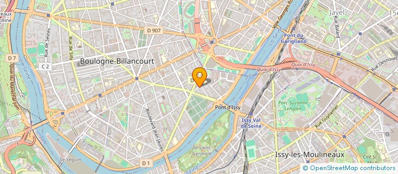 localisation de l'entreprise ENVIR'HOPE à BOULOGNE-BILLANCOURT
