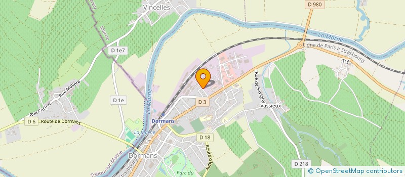 localisation de l'entreprise ENVIRO PLUS à DORMANS