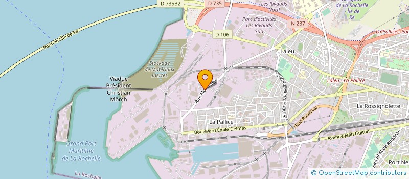 localisation de l'entreprise ENVIROCAT ATLANTIQUE à LA ROCHELLE
