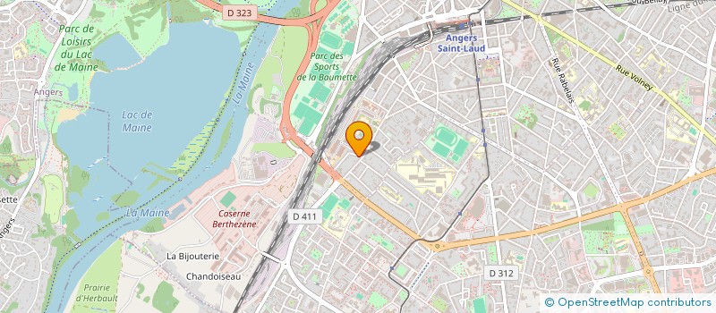 localisation de l'entreprise ENVIROCITE à ANGERS