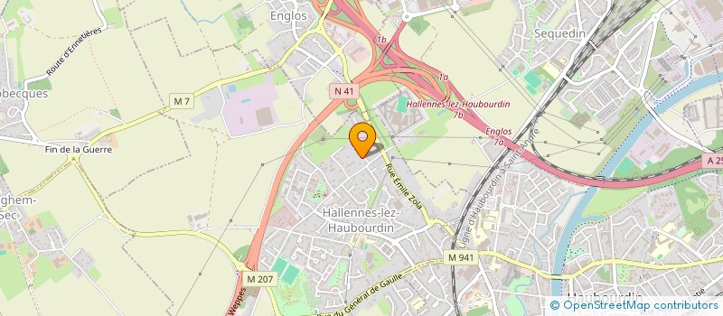 localisation de l'entreprise ENVIROFLUIDES.COM à HALLENNES-LEZ-HAUBOURDIN