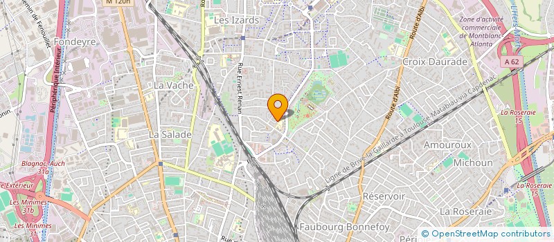 localisation de l'entreprise ENVIRON - DEVELOPP DURABLE - CONSEIL à TOULOUSE
