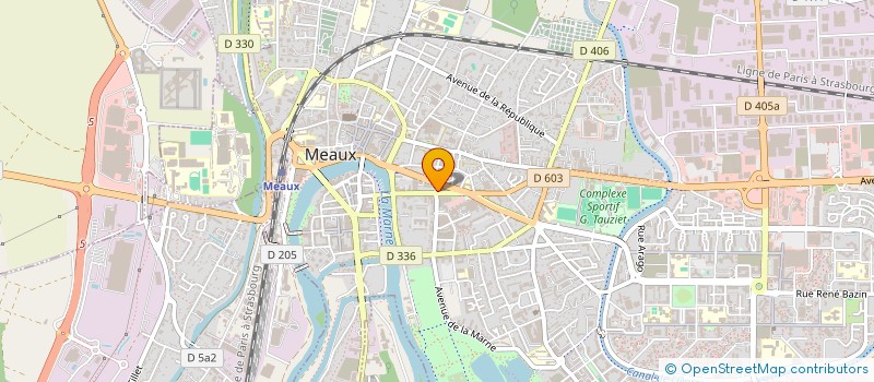 localisation de l'entreprise ENVIRON SCE TRAVAUX PUBLICS- E.S.T.P à MEAUX