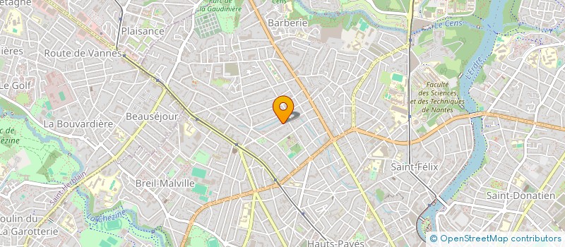 localisation de l'entreprise ENVIRONA à NANTES
