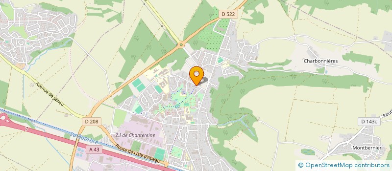 localisation de l'entreprise ENVIRONNE'TECH à BOURGOIN-JALLIEU