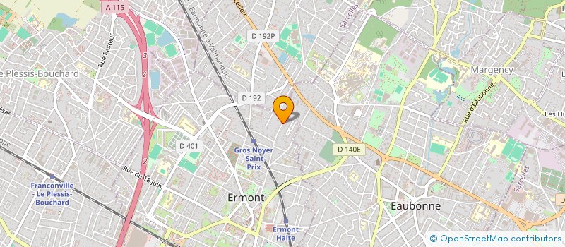 localisation de l'entreprise ENVIRONNEMENT ATTITUDE à ERMONT
