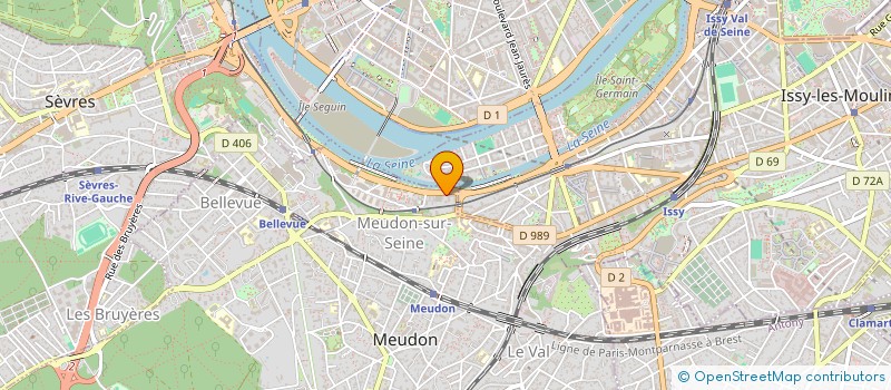 localisation de l'entreprise ENVIRONNEMENT - BATIMENT IDF à MEUDON