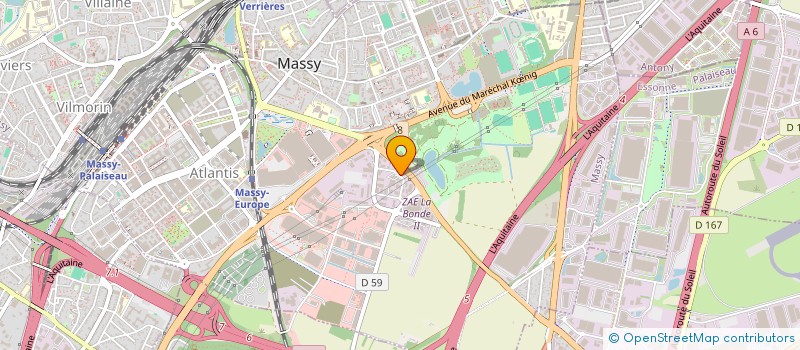 localisation de l'entreprise ENVIRONNEMENT DE FRANCE à MASSY