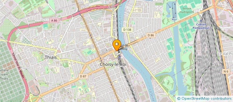 localisation de l'entreprise ENVIRONNEMENT DE PATRIMOINE à CHOISY-LE-ROI