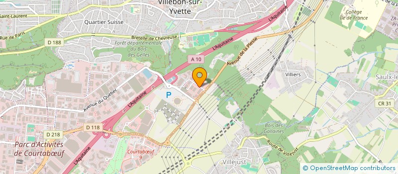 localisation de l'entreprise ENVIRONNEMENT DES RESEAUX à VILLEBON-SUR-YVETTE