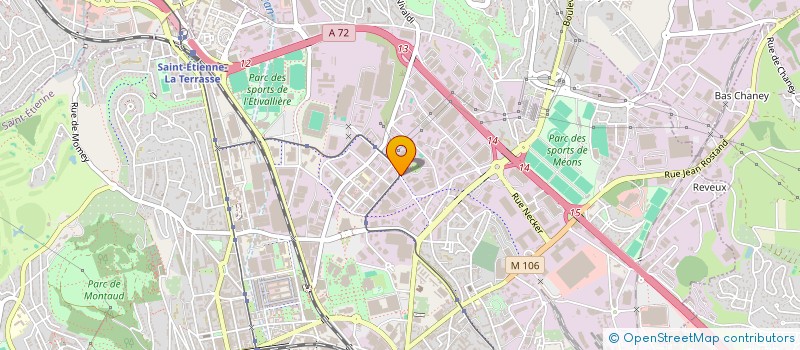 localisation de l'entreprise ENVIRONNEMENT DROIT PUBLIC  SAINT-ETIENNE