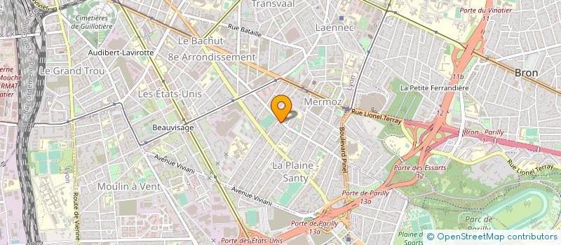 localisation de l'entreprise ENVIRONNEMENT ET CHIMIE APPLIQUEE à LYON