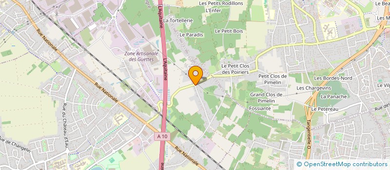 localisation de l'entreprise ENVIRONNEMENT ET COHESION SOCIALE DANS LE LOIRET à ST JEAN DE LA RUELLE