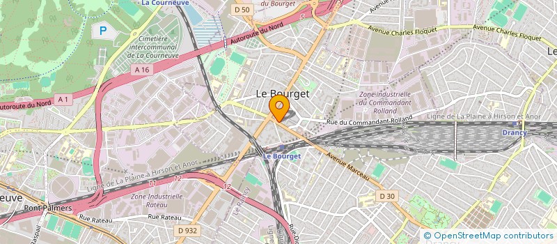 localisation de l'entreprise ENVIRONNEMENT ET NOUS (E&N) à LE BOURGET