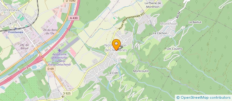 localisation de l'entreprise ENVIRONNEMENT ET PARTAGE  NOTRE-DAME-DES-MILLIERES