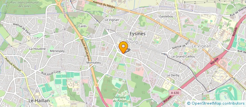 localisation de l'entreprise ENVIRONNEMENT ET PATRIMOINE DU BOURG D'ESYNES (E.P.B.E) à EYSINES