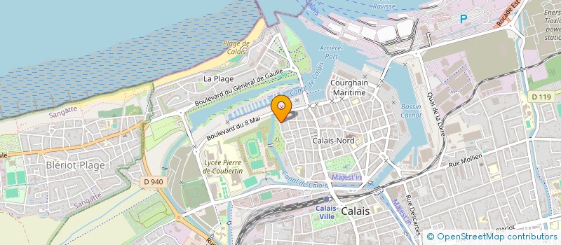 localisation de l'entreprise ENVIRONNEMENT ET PATRIMOINES DU CALAISIS (EPAC) à CALAIS