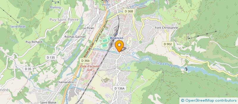localisation de l'entreprise ENVIRONNEMENT ET SOLIDARITE à BRIANCON