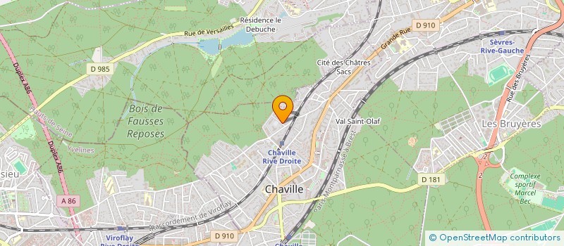 localisation de l'entreprise ENVIRONNEMENT FAUSSES-REPOSES à CHAVILLE