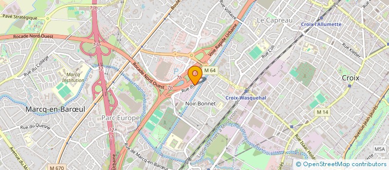 localisation de l'entreprise ENVIRONNEMENT GENIE CIVIL à WASQUEHAL