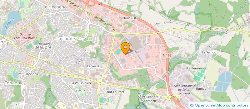 localisation de l'entreprise ENVIRONNEMENT HOLDING DE L'ATLANTIQUE à VANNES