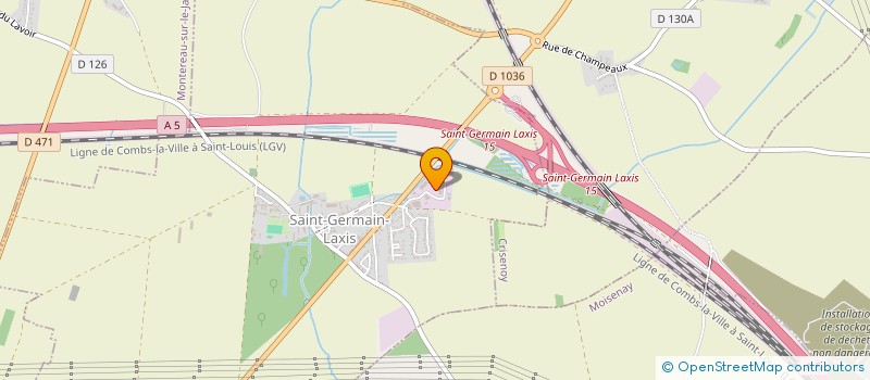 localisation de l'entreprise ENVIRONNEMENT LOCATION SERVICES  SAINT-GERMAIN-LAXIS
