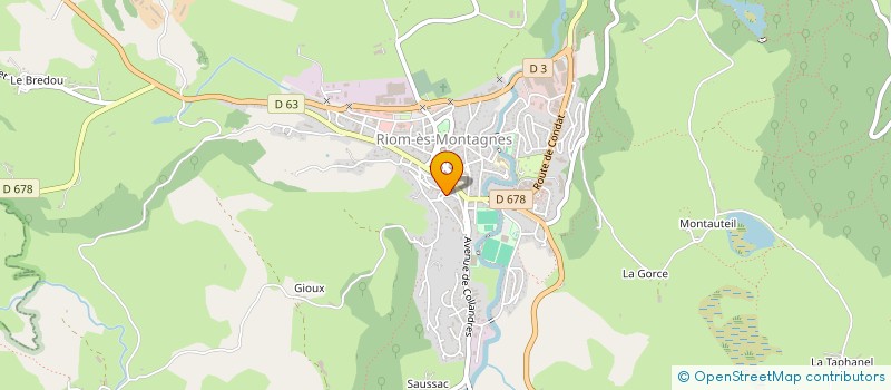 localisation de l'entreprise ENVIRONNEMENT MONTAGNES AVENTURE EDUCATION à RIOM-ES-MONTAGNES