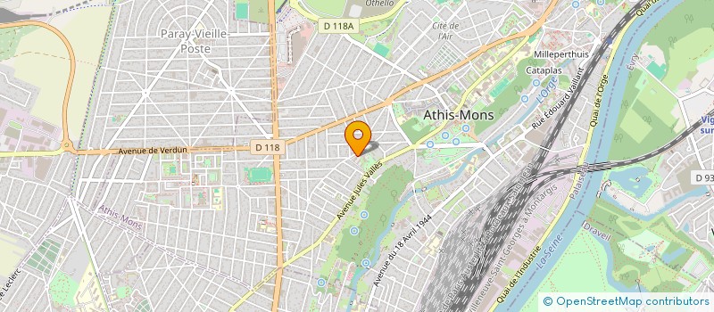 localisation de l'entreprise ENVIRONNEMENT NET SERVICES à ATHIS-MONS