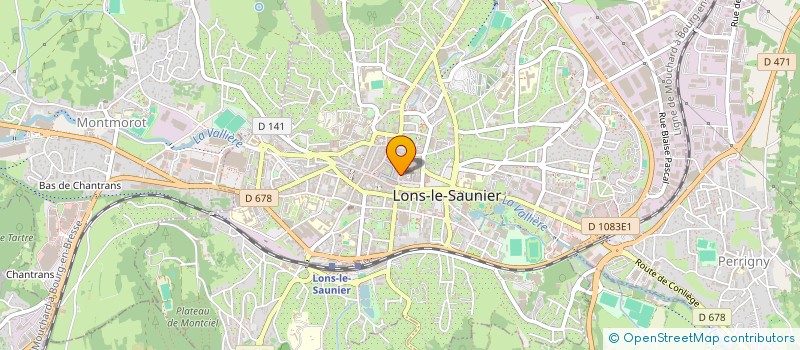 localisation de l'entreprise ENVIRONNEMENT PARTICIPATION AMENAGEMENT à LONS-LE-SAUNIER