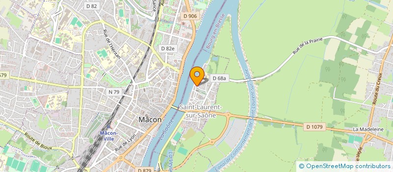 localisation de l'entreprise ENVIRONNEMENT PATRIMOINE SAINT-LAURENT  SAINT-LAURENT-SUR-SAONE