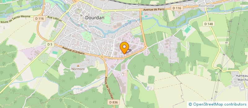 localisation de l'entreprise ENVIRONNEMENT PISCINES HOLDING (EPH) à DOURDAN