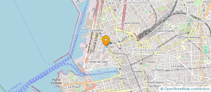 localisation de l'entreprise ENVIRONNEMENT PROPRETE SERVICES  MARSEILLE 2EME