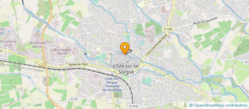 localisation de l'entreprise ENVIRONNEMENT PROTECTION ISLE SUR SORGUE à L'ISLE-SUR-LA-SORGUE