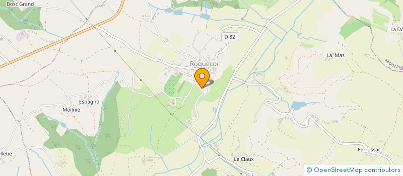 localisation de l'entreprise ENVIRONNEMENT ROQUECOR ET PAYS DE SERRES  ROQUECOR