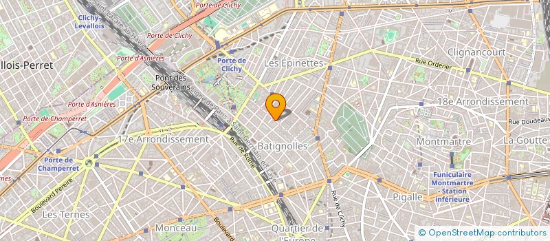 localisation de l'entreprise ENVIRONNEMENT SANTE IMMOBILIER  PARIS