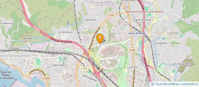 localisation de l'entreprise ENVIRONNEMENT SERVICES à MARSEILLE