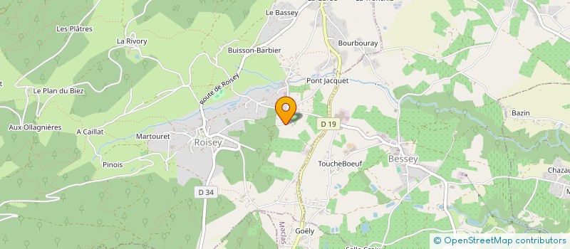 localisation de l'entreprise ENVIRONNEMENT SERVICES INDUSTRIES  ROISEY