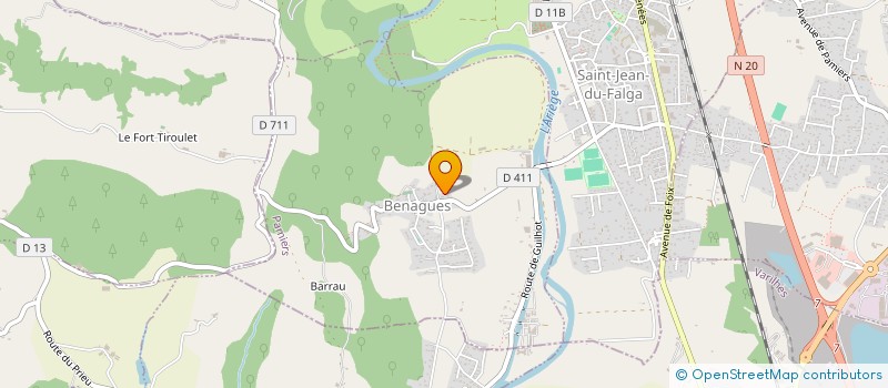 localisation de l'entreprise ENVIRONNEMENT SOLUTIONS à BENAGUES