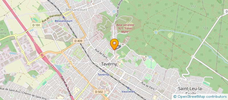 localisation de l'entreprise ENVIRONNEMENT TECHNIQUE CONCEPT à TAVERNY