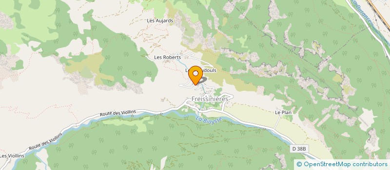 localisation de l'entreprise ENVIRONNEMENT TP 05 à FREISSINIERES